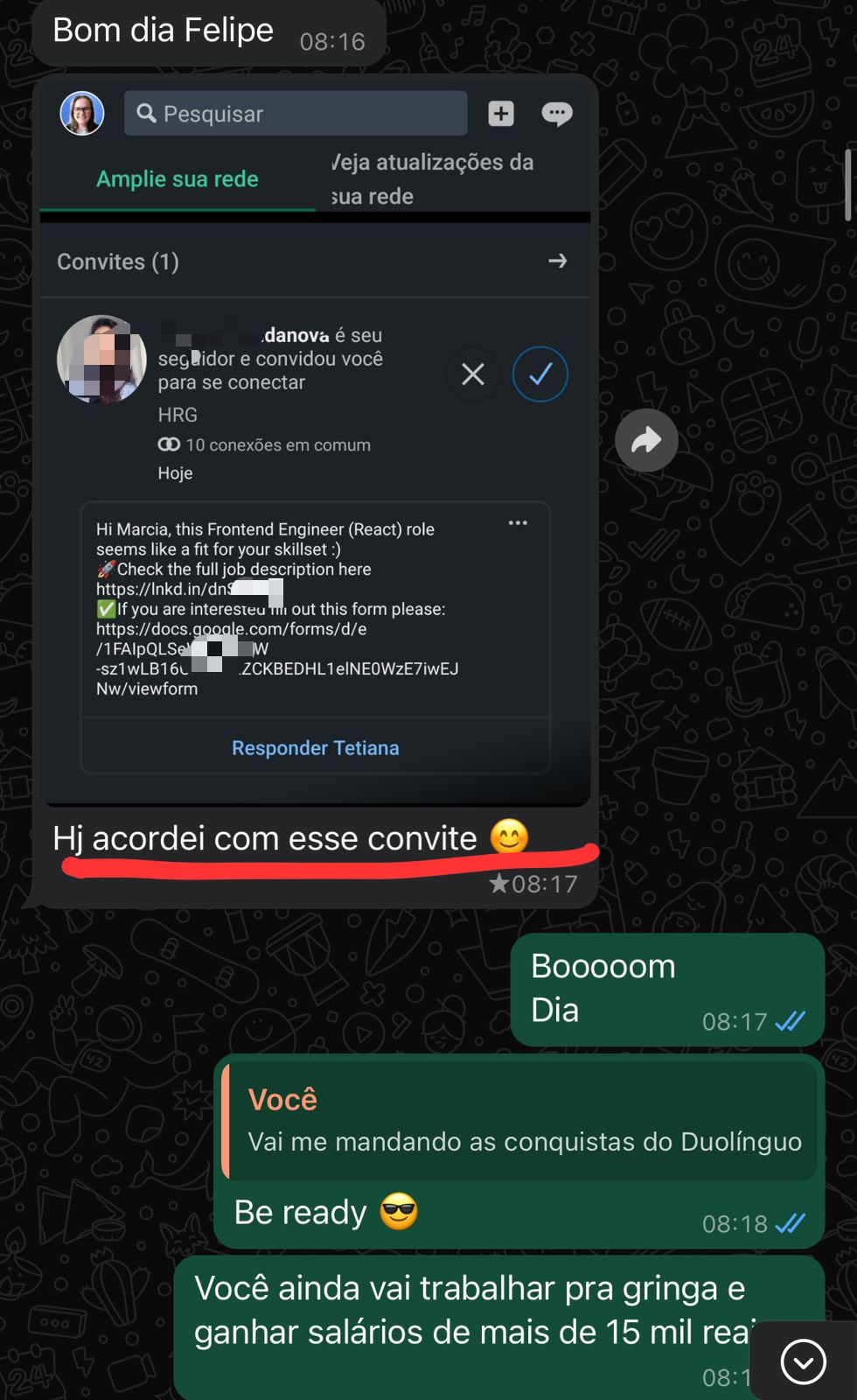Depoimento de cliente satisfeito com o Empregadissimo